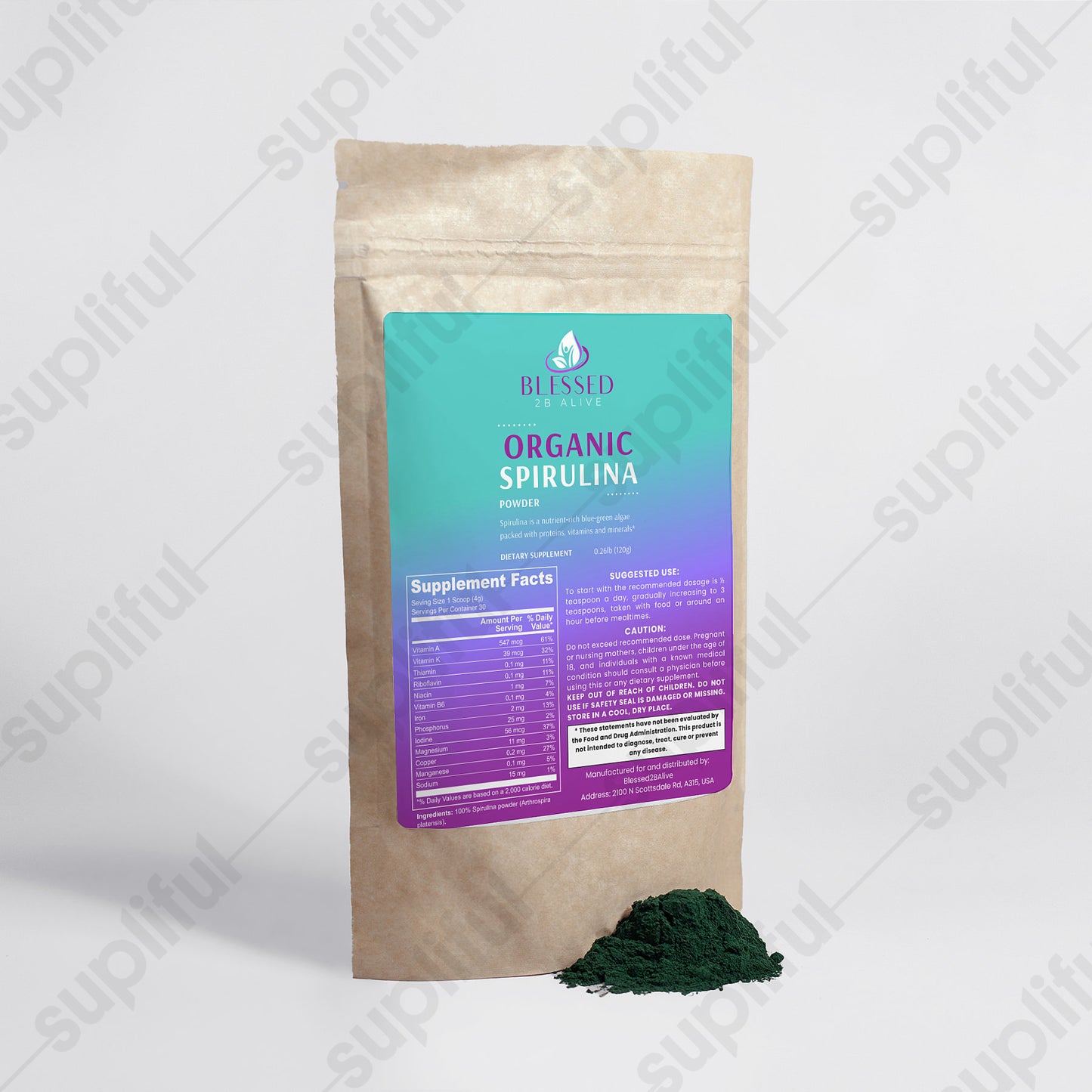 Organic Spirulina Powder